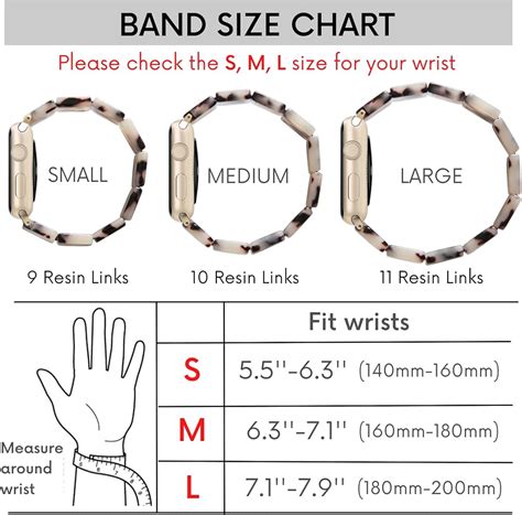 apple watch loops|apple loop band size chart.